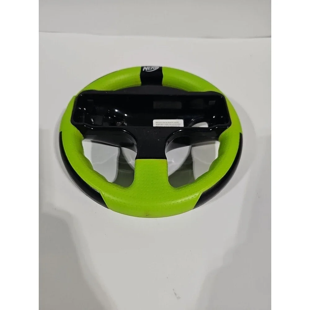 Nintendo Wii Nerf Wheel in Green Good Condition